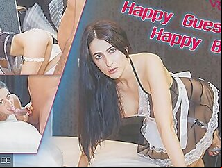 Happy Guests, Happy Boss - European Amateur Sucks And Fucks In A Maid Costume With Lily Delice blowjob amateur